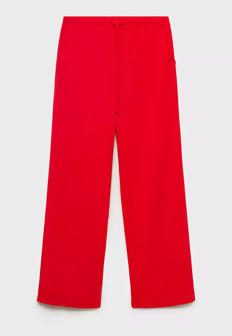Drawstring Straight Trousers