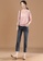 A-IN GIRLS pink Elegant Lace Cut-Out Blouse CA001AA1820648GS_5