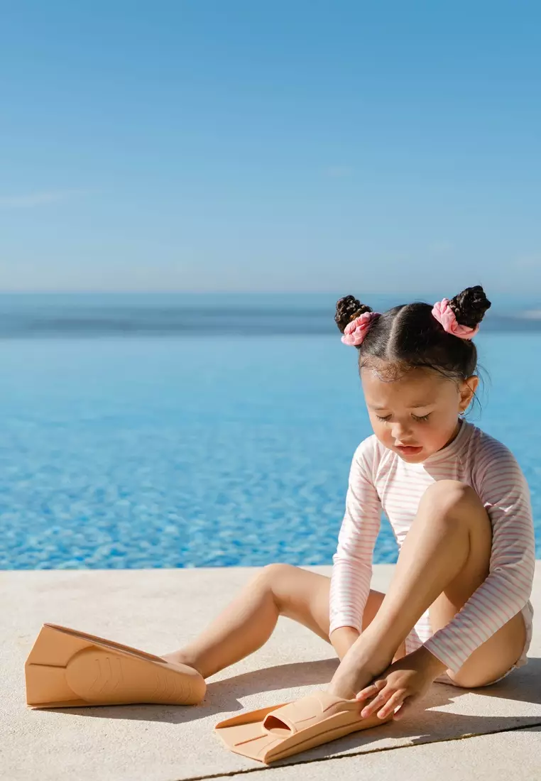 Kids Swim Fins, Aksesoris Renang Anak - Natural Sand