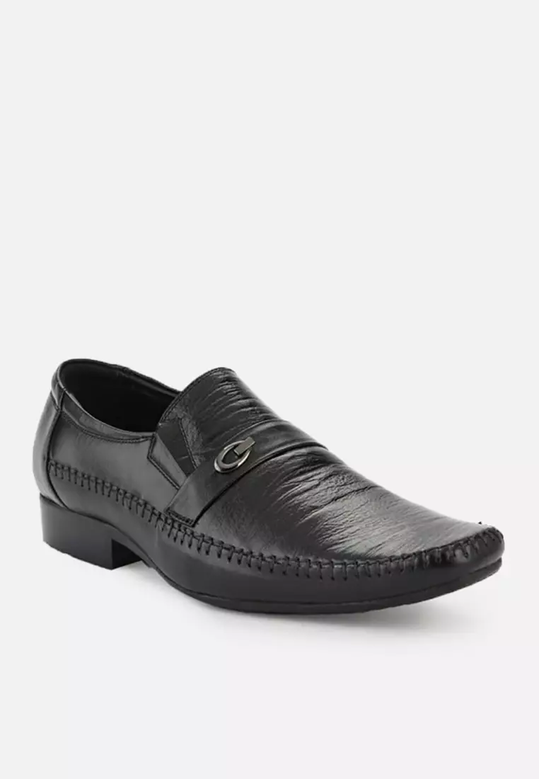Albert Men Formal Shoes Slip On with Metal Buckle