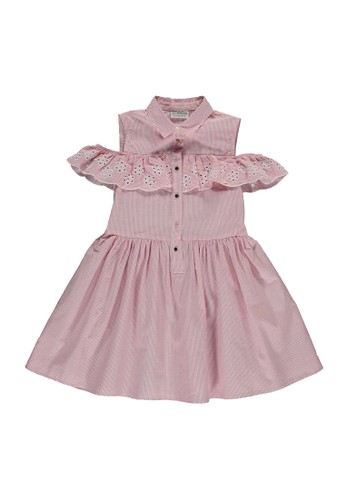 Jual Lc Waikiki Girl S Open Shoulder Poplin Dress Original Zalora Indonesia