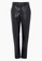 French Connection black Crolenda PU Tapered Suit Trousers 744EBAAA37AABCGS_4