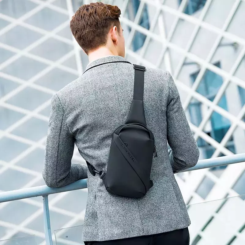 Mark Ryden MR8518 Tas Selempang Pria WaistBag Pria Sling Bag Pria Crossbody Bag - BLACK