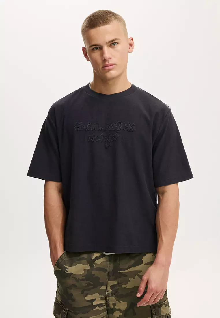 Cropped Fit Graphic T-Shirt