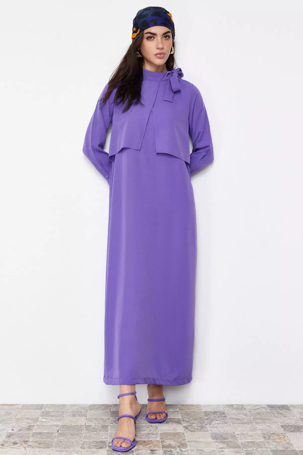 MODEST Bow Neck Dress