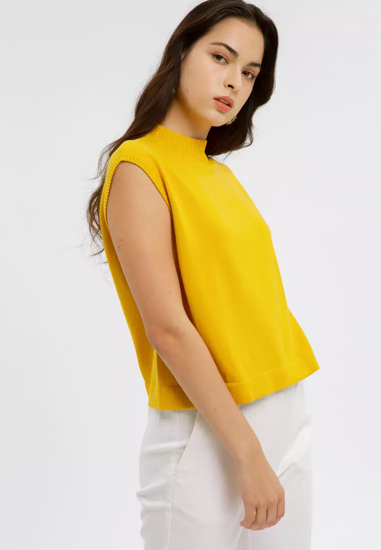 Minimal Stina Top Golden Rod