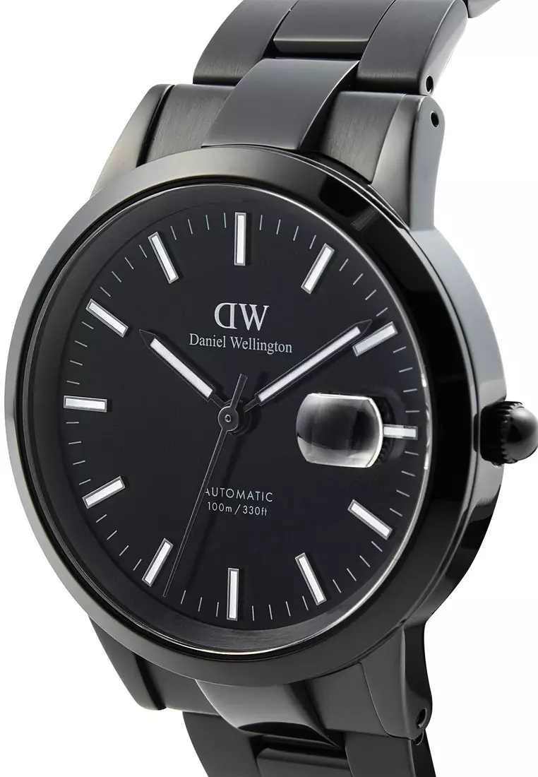 Buy Daniel Wellington Iconic Automatic 40mm Link Black - Men Watch ...