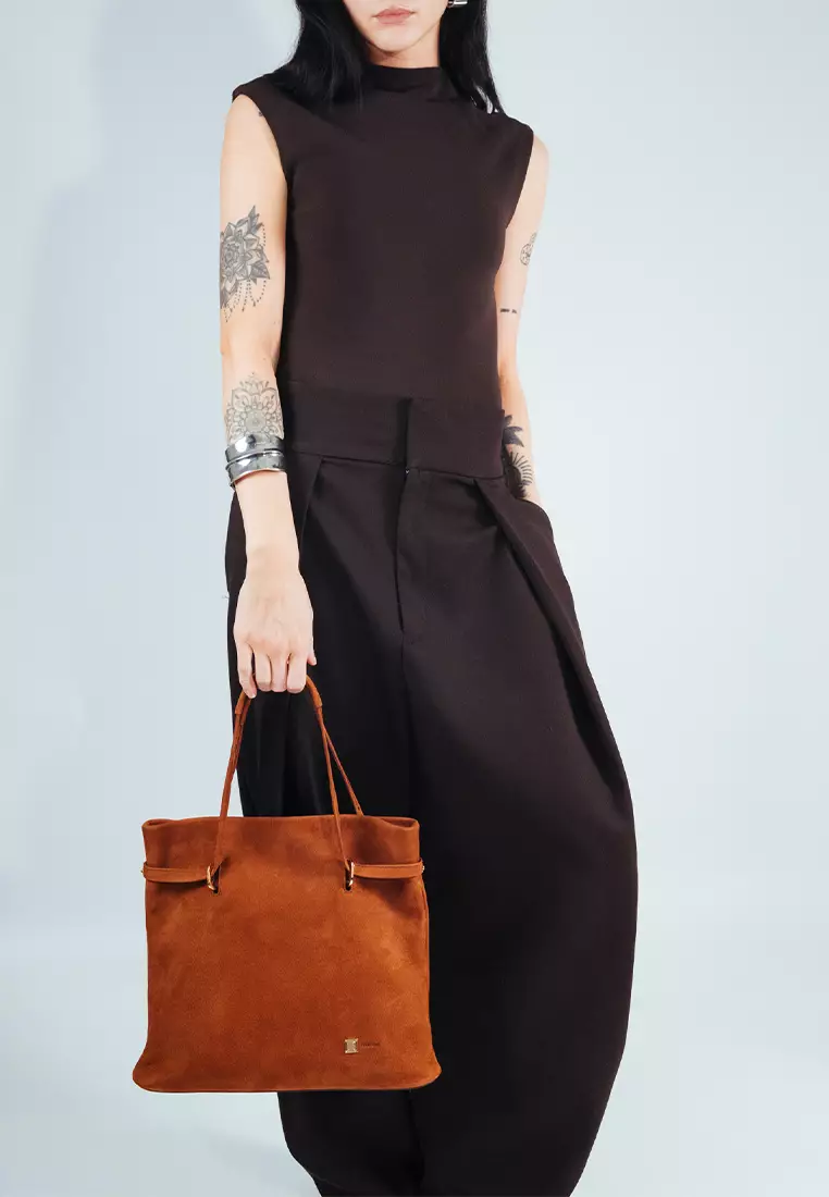 Empiricism Bucket Tote Bag - Caramel