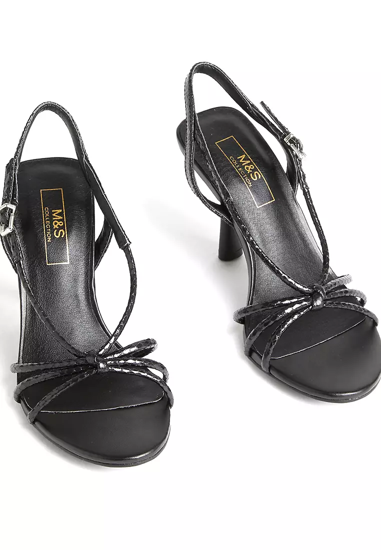 Buckle Strappy Stiletto Heel Sandals