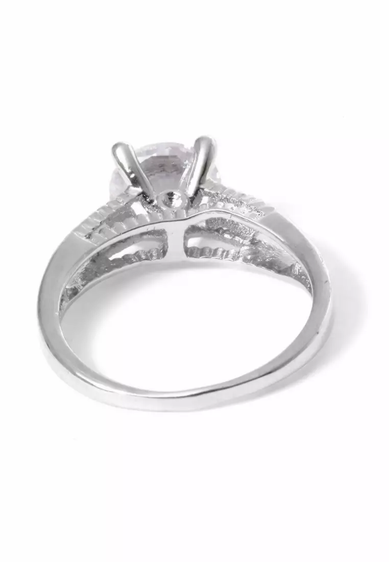 Cincin Diamond Casual Perhiasan Aksesoris Fashion Wanita Sliver - 4