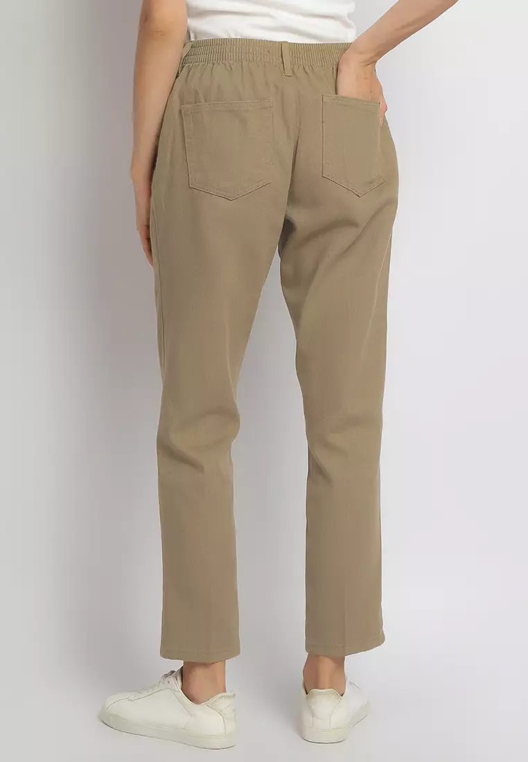 C2 Taviza Khaki Jeans Boyfriend