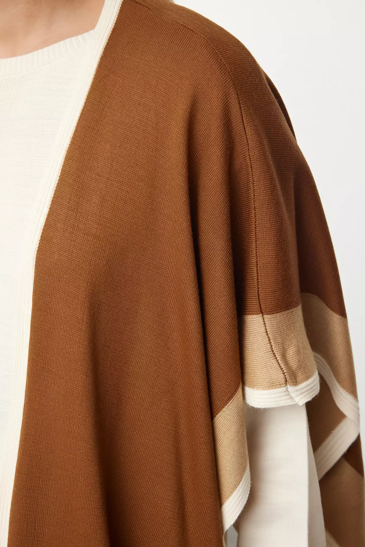 Maxi Ecru Knitwear Scarf Dress