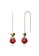 Krystal Couture gold KRYSTAL COUTURE Rose Gold Plated Sweet Cherry Zircons Threader Earrings EC8F4AC7020B0BGS_1