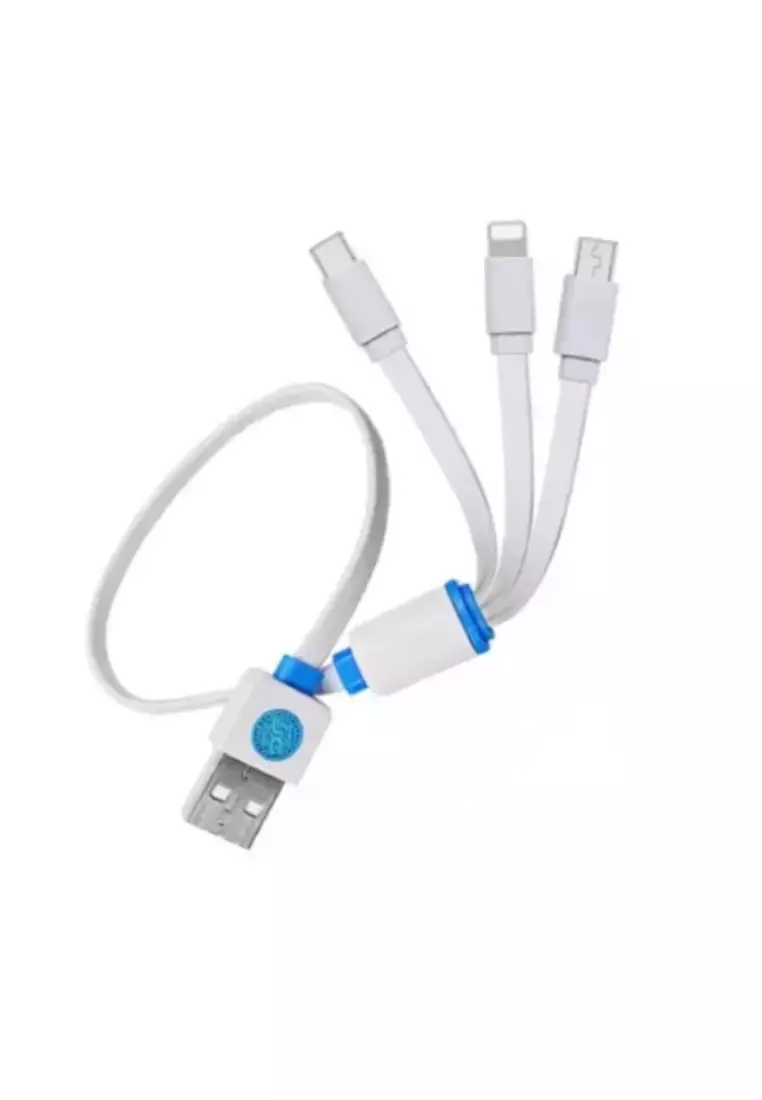 Micro-USB to USB-A charging cable (many variants) Length / Color White  Rubber - 30 cm (2.4A)
