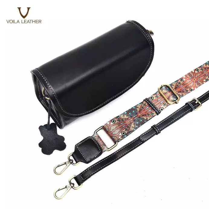 VOILA LEATHER Tas Selempang Wanita Kulit Asli Genuine Leather Sling Bag STELLA Black