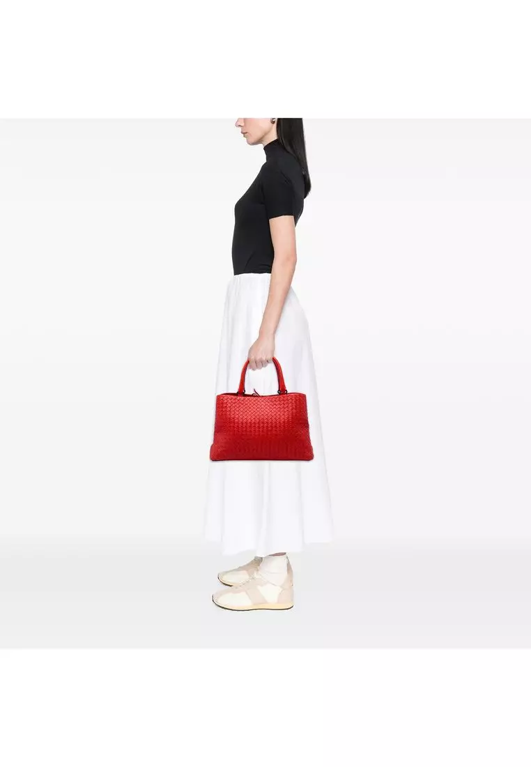 Pre-Loved Bottega Veneta Nappa Intrecciato Milano Tote