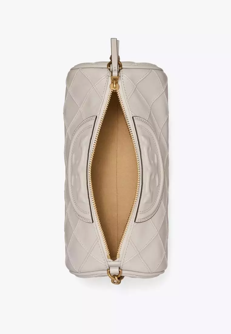 Tory Burch Fleming Soft Barrel Bag Grey