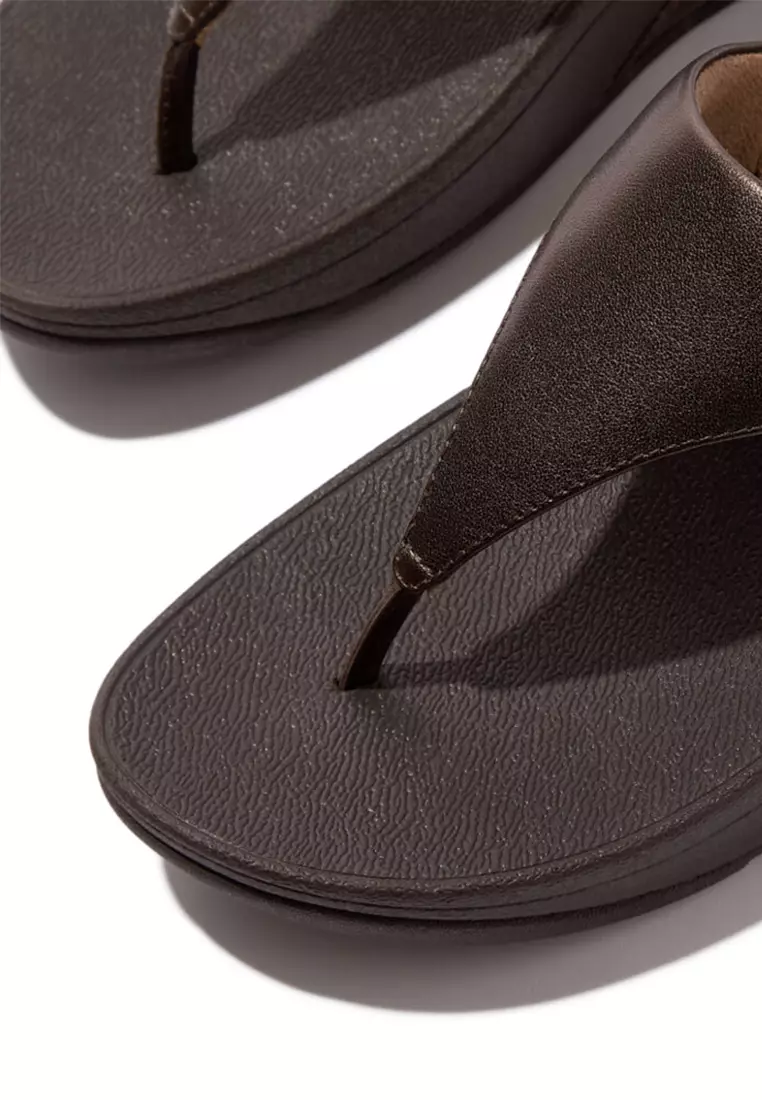 Lulu Leather Toe-post Sandals