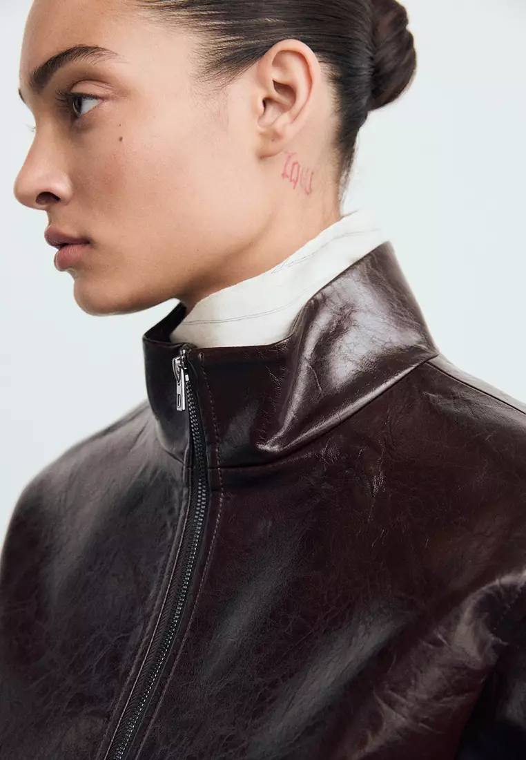 Perkins Collar Texture Jacket