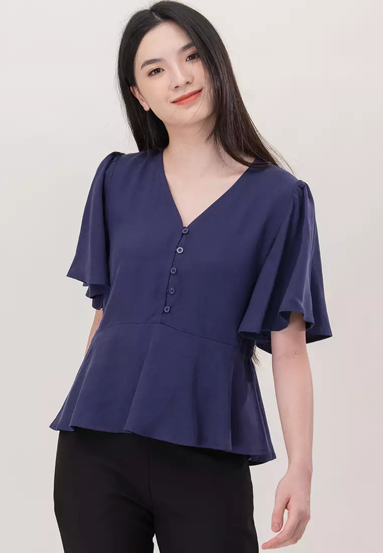 Relaxed Fit Blouse Shirt Top