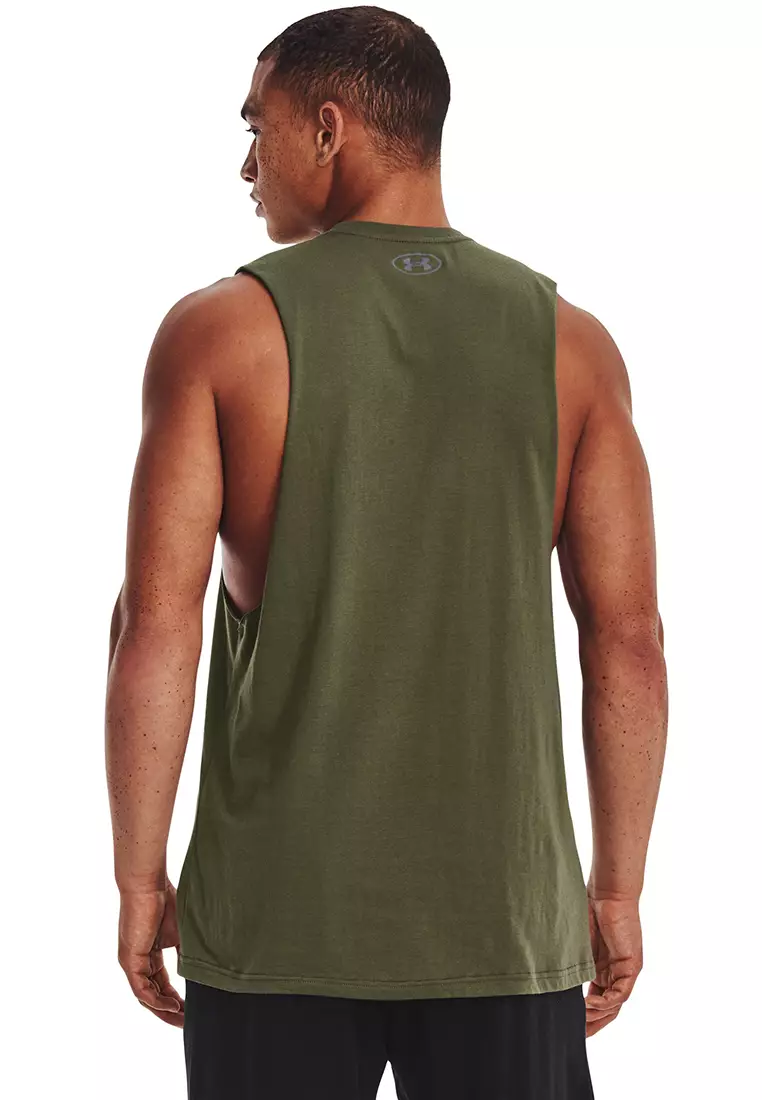 Left Chest Cut-Off Tank Top