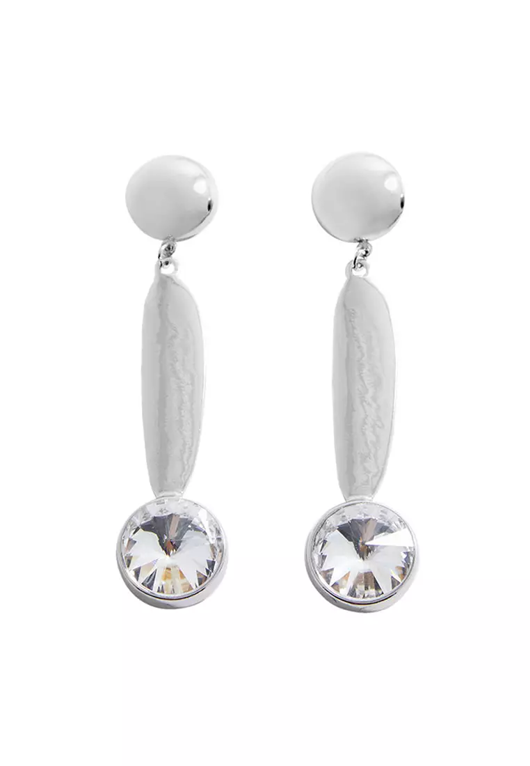 Glass crystal outlet earrings
