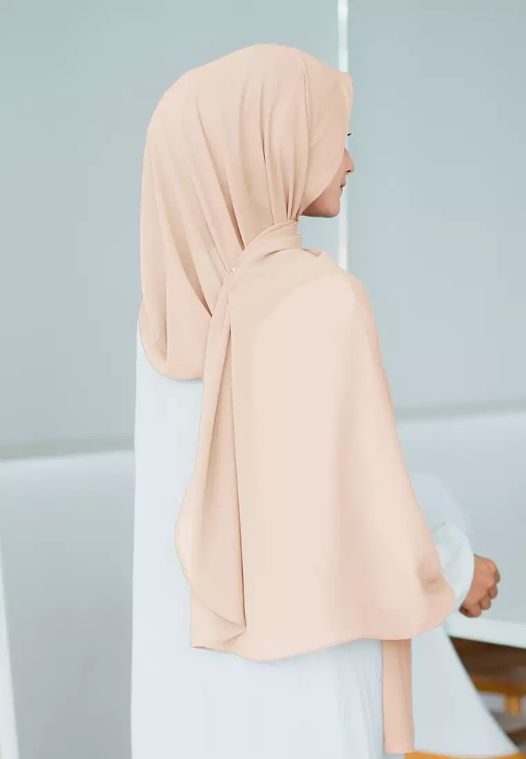 HIJAB INSTAN SAFFA - PEACH CREAM