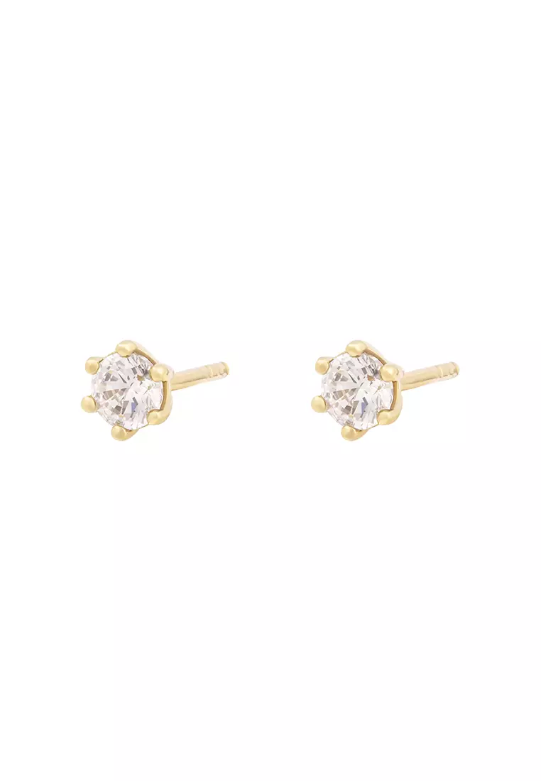 Gold stud clearance earrings online