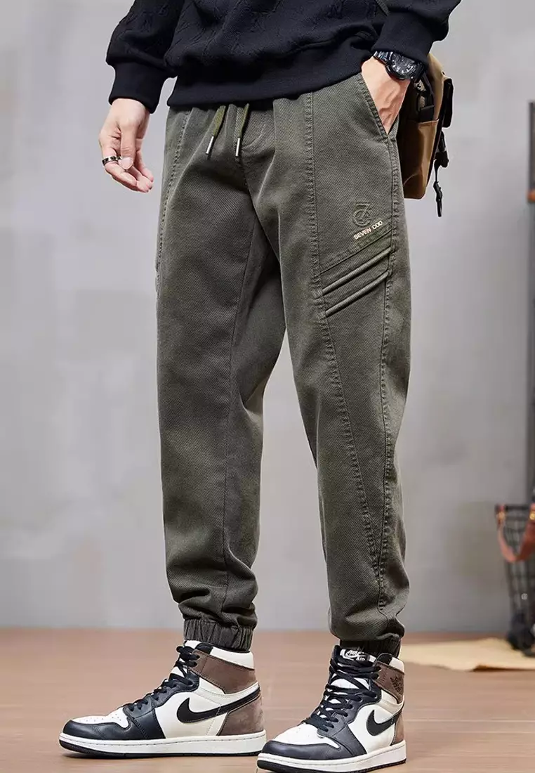 Drawstring Slim Jogger Pants