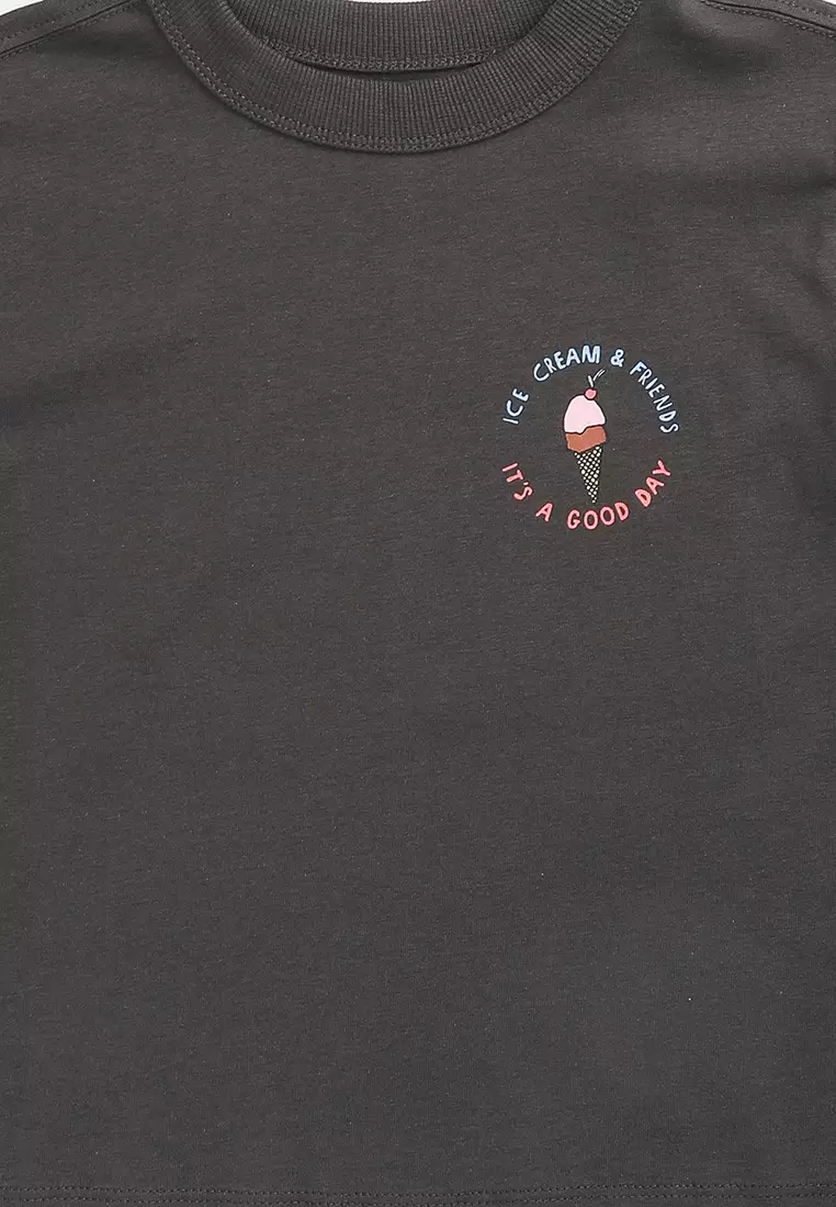 Poppy Oversized Graphic Print Tee