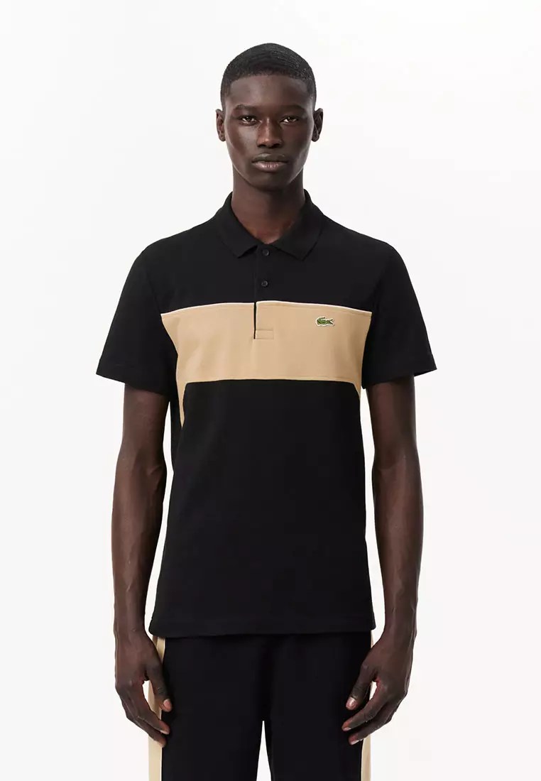 Lacoste color block polo outlet