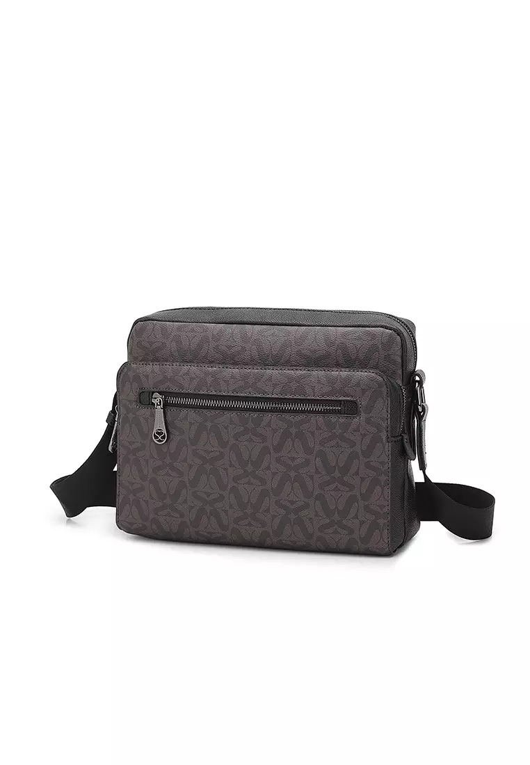 Men's Sling Bag / Crossbody Bag (Tas Selempang Pria) - Cokelat