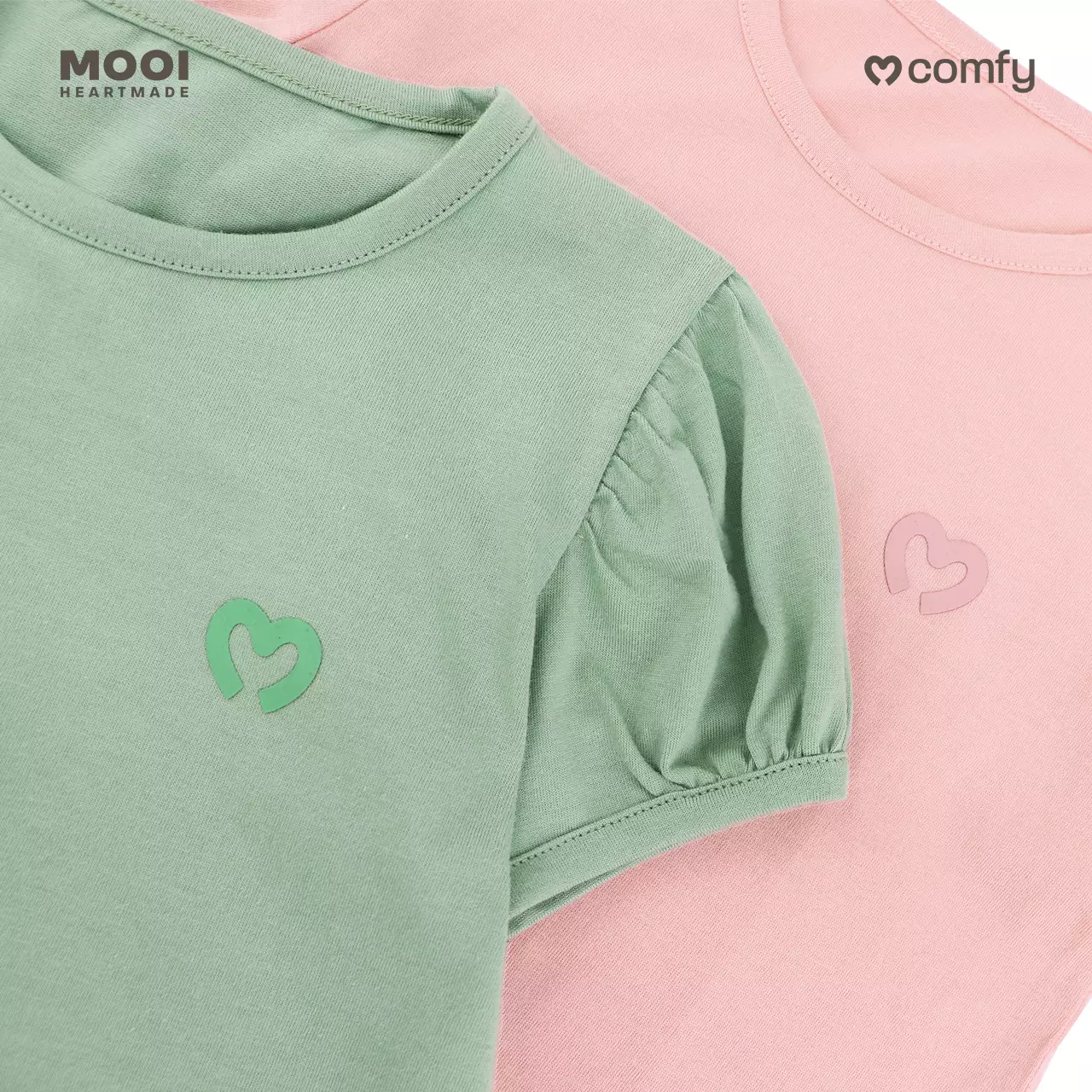 Mooi Kaos Anak Perempuan Comfy Girls Basic T-shirt - Black