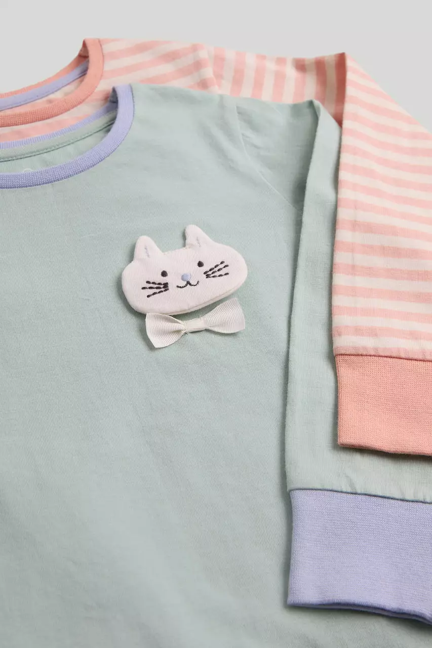 Jual Mothercare Mothercare 2 Pack Cat Pyjamas - Piyama Anak Perempuan ...