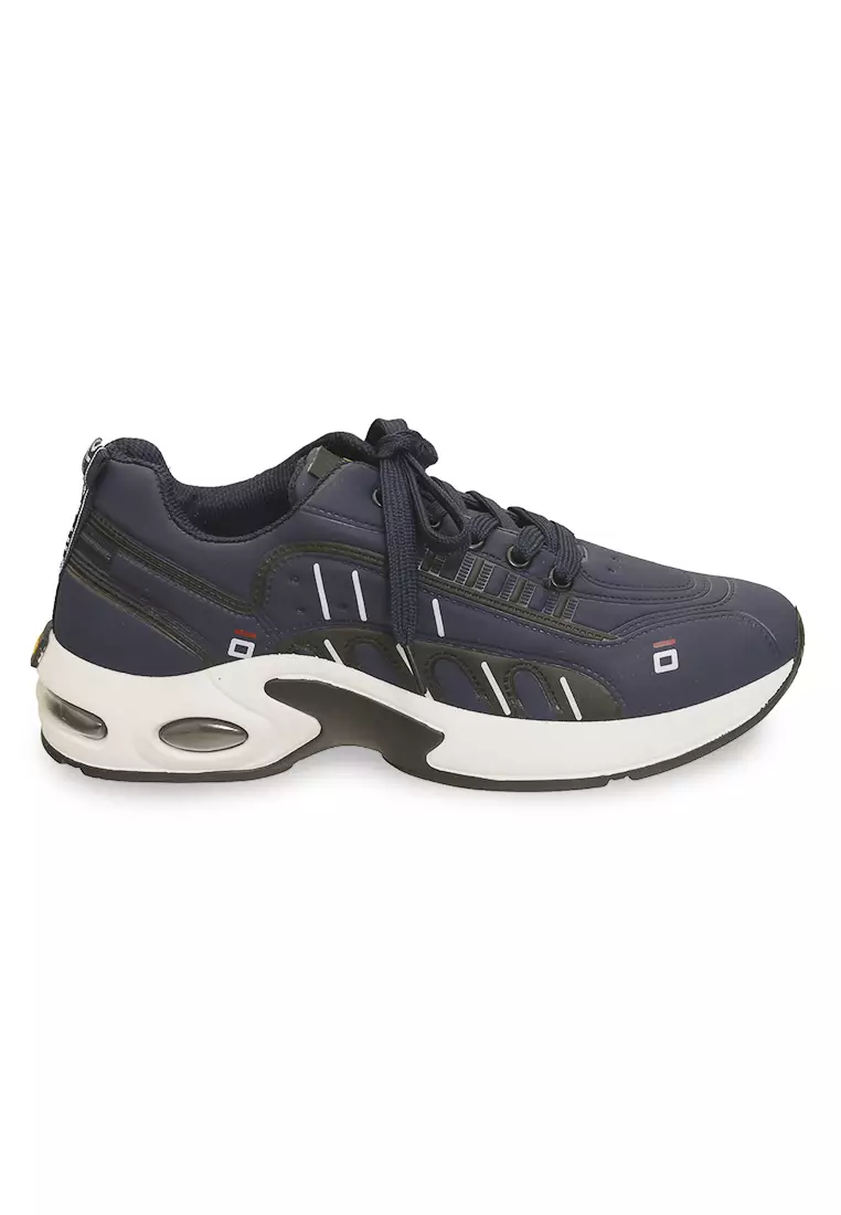 Anando Sepatu Sneakers Pria Anti Slip Casual Sporty Shoes Ringan Material Canvas ORIGINAL - Navy