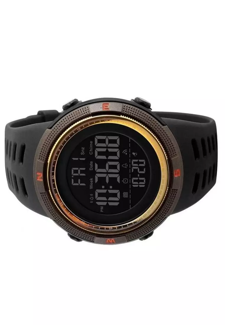 Jam Tangan Kasual Digital Pria Waterproof 50m Strap Tali Material Silicone HT65 ORIGINAL