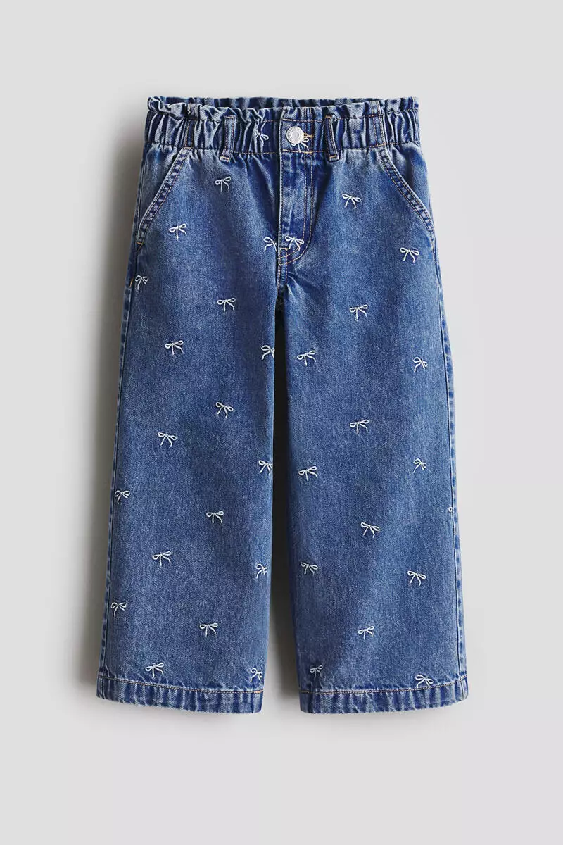 Wide Leg Paper bag jeans