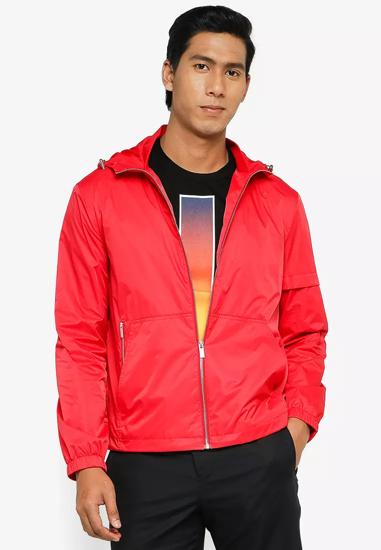 Cheap deals red windbreaker