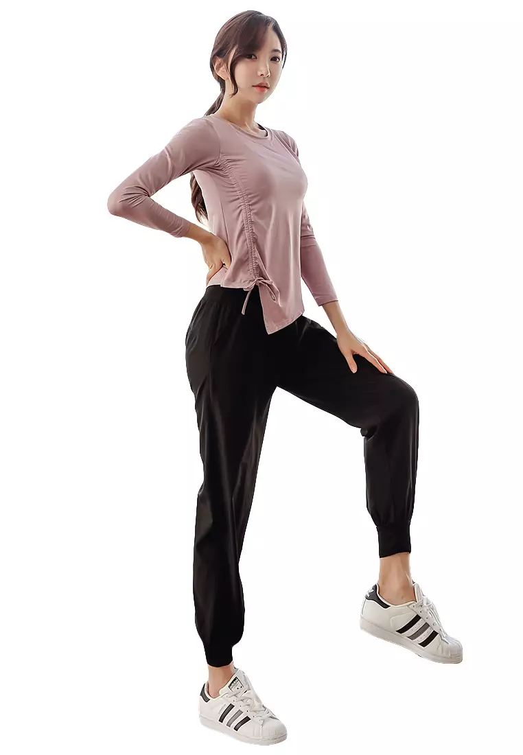 Buy A IN GIRLS 2PCS Quick Drying Running Fitness Yoga Dance Suit
