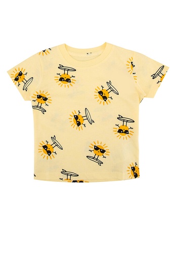 FOX Kids & Baby yellow All-Over Print Short Sleeve T-Shirt 011F7KA5760DF6GS_1