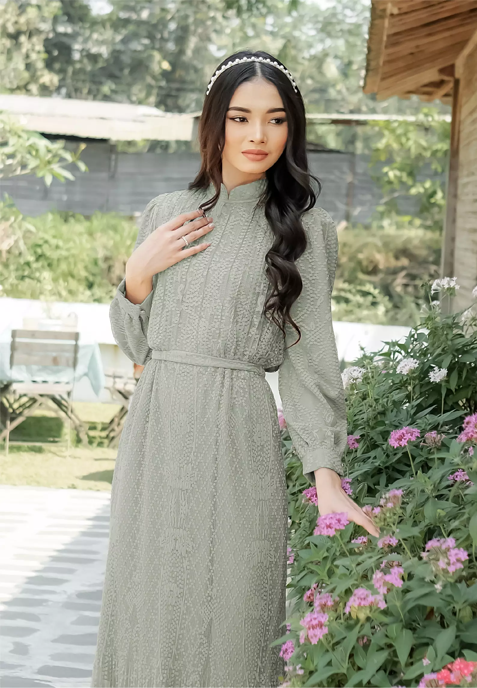 Ivanka Dress - Soft Sage