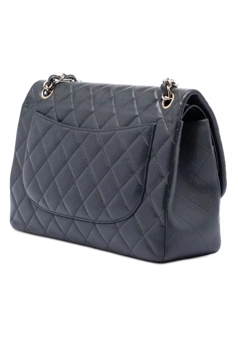Pre-Loved Chanel Jumbo Classic Caviar Double Flap
