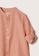 MANGO BABY orange Cotton Linen Shirt With Mandarin Collar 405AFKAF6D8111GS_3
