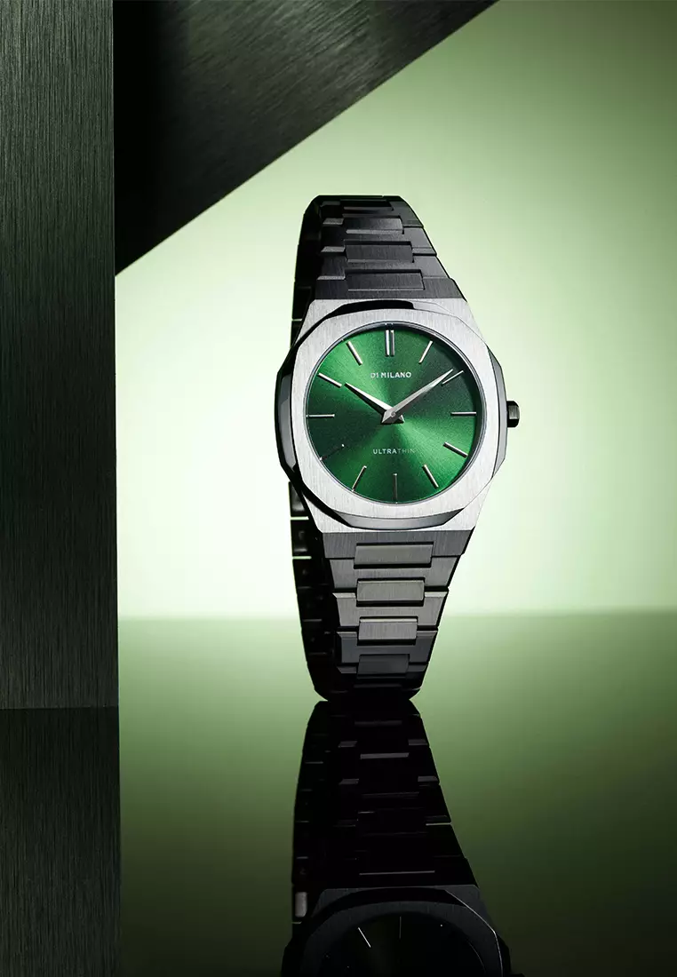 D1 Milano Ultra Thin Restyling petite Moss 34 mm - UTBL11