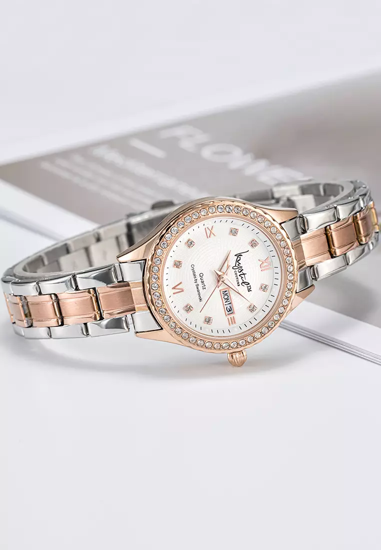 Gold tone watches ladies discount