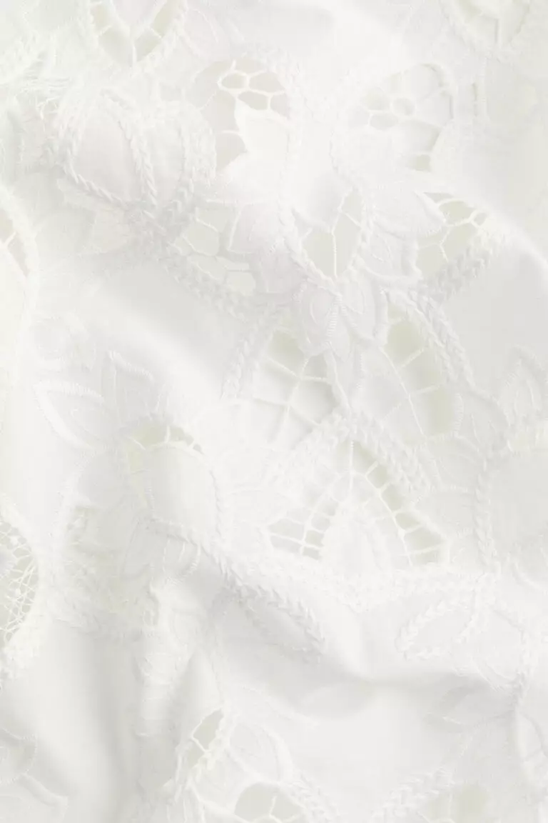 Broderie anglaise mini dress