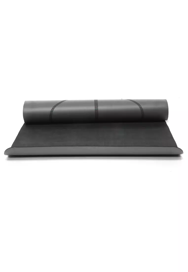 Matras Yoga Anti Slip Premium Natural Rubber Moisture Resistant - Grey