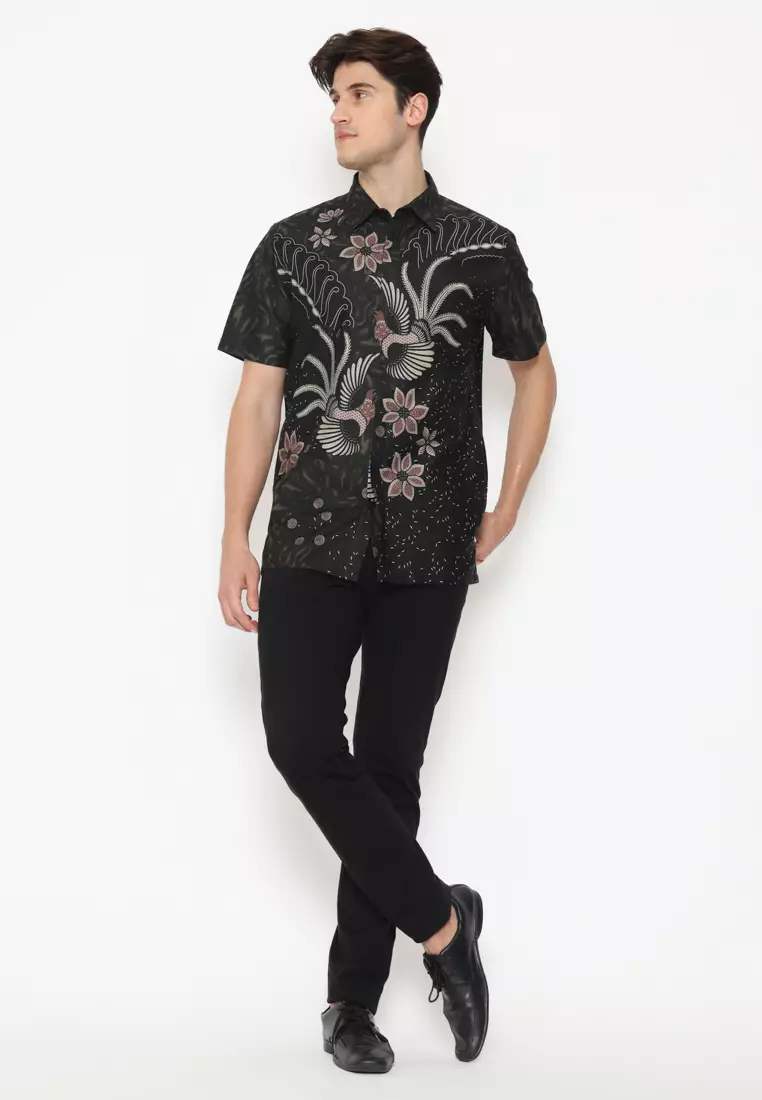 MAGINOT BATIK FURING EXCLUSIVE ARSATYA Batik FURING EXCLUSIVE Pria Slim Fit Lengan Pendek