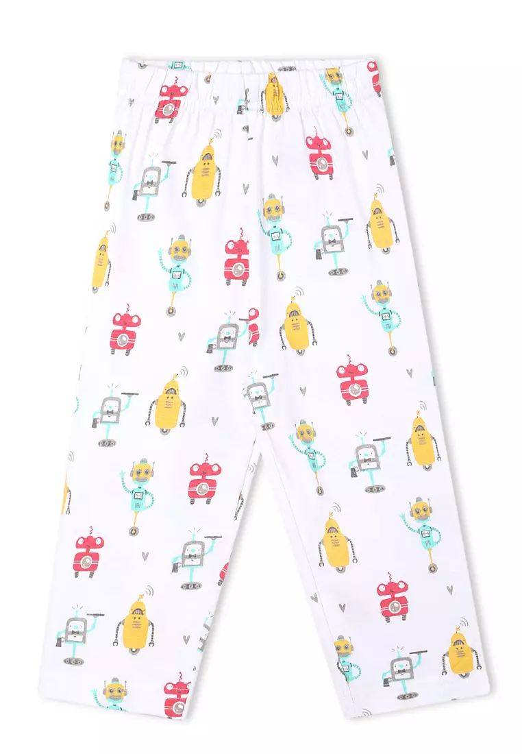 Baby and Kids Pajama Nightsuit Set- Robo Club