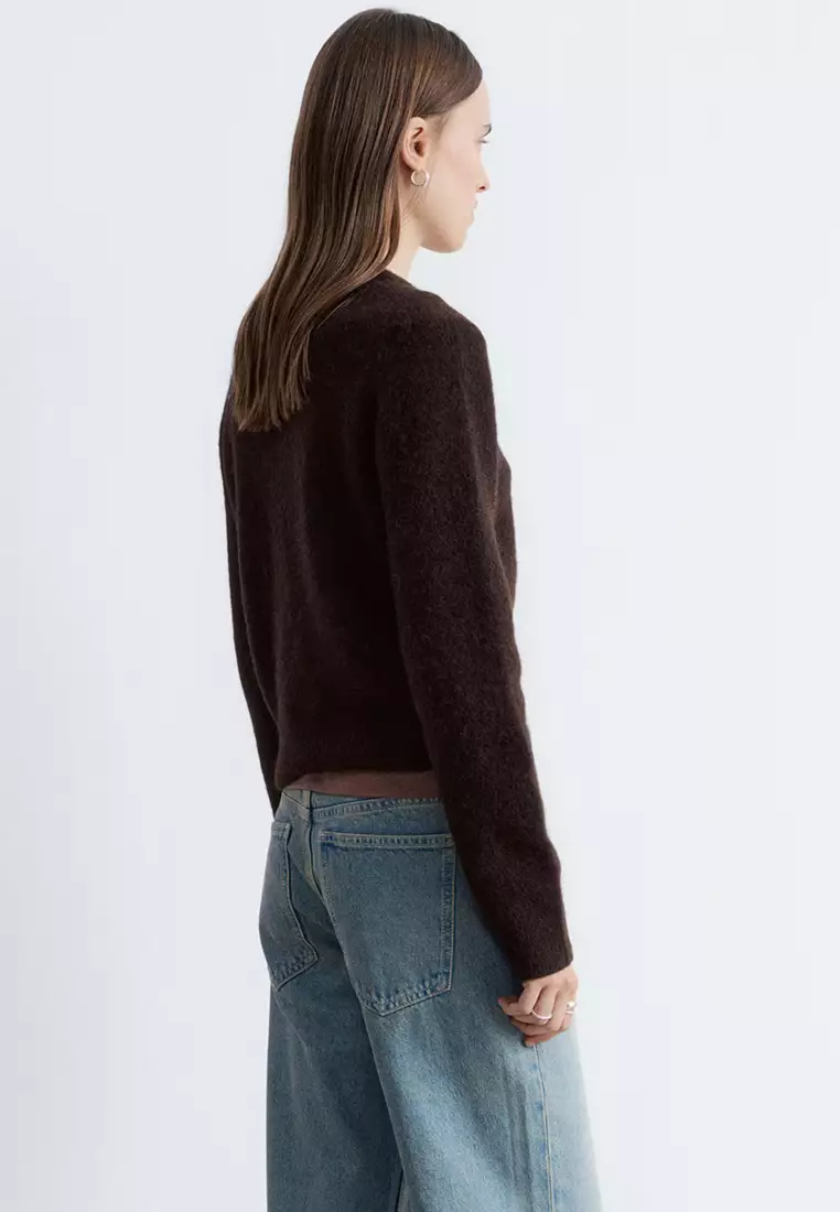 Alpaca-Blend Cardigan
